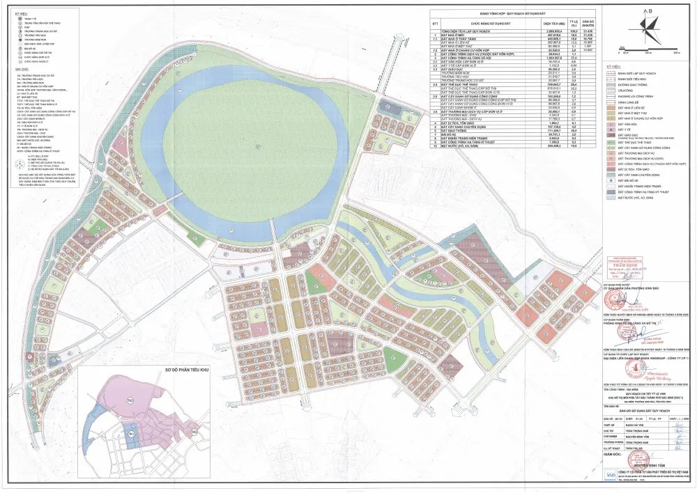 Vinhomes King Park Bắc Ninh - Bản đồ sử dụng đất, tờ QH-03 — phê duyệt kèm Quyết định 656/QĐ-UBND ngày 20/5/2026.